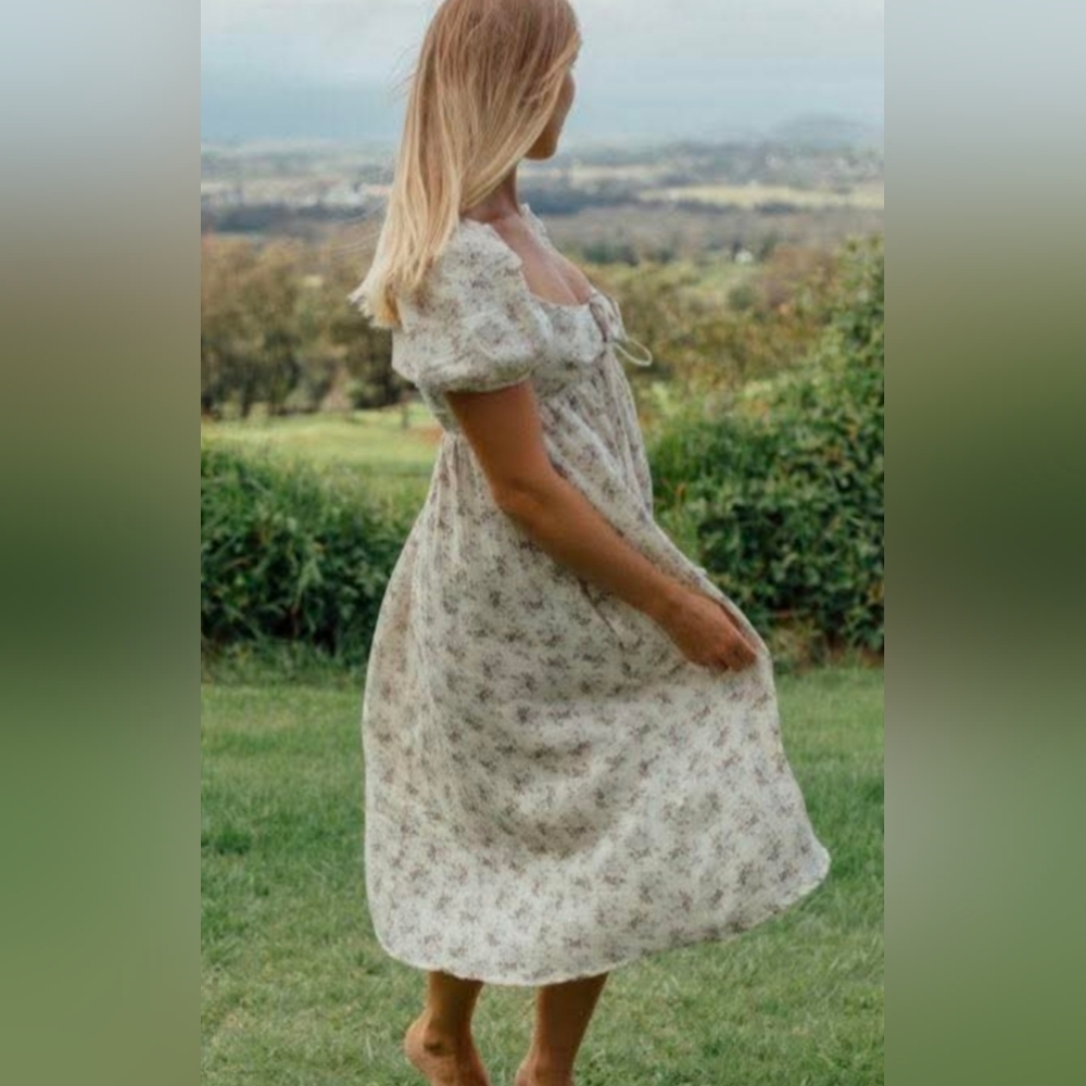 Breath Of Youth Neuflora Midi Dress L NWT